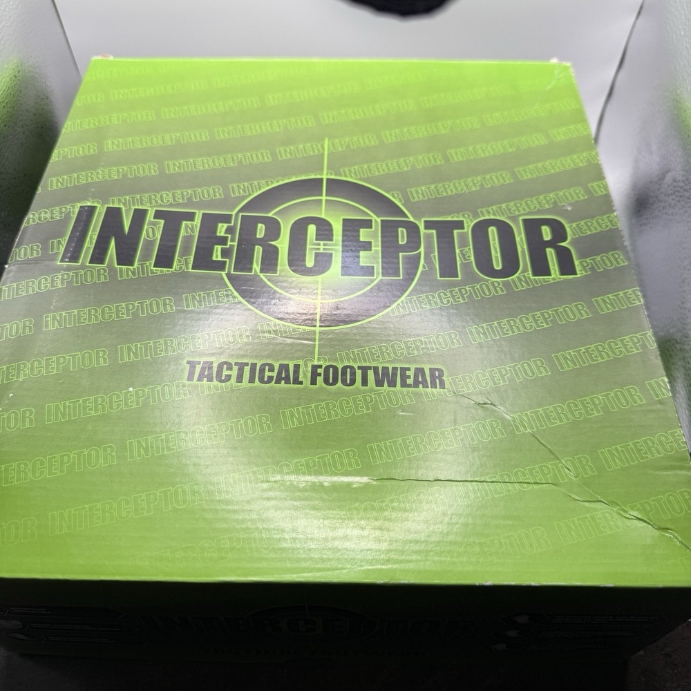 Interceptor Men's Jarret 9.5" Leather Waterproof Soft Toe Tactical Boots Sz 9.5 - Picture 3 of 4